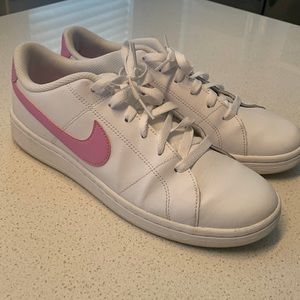 White and pink Nikes